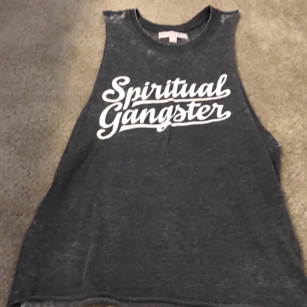 Spiritual gangster muscle tee